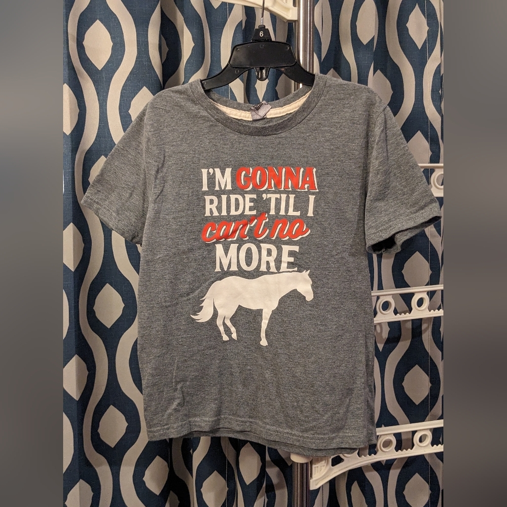 Gray Tshirt Horses